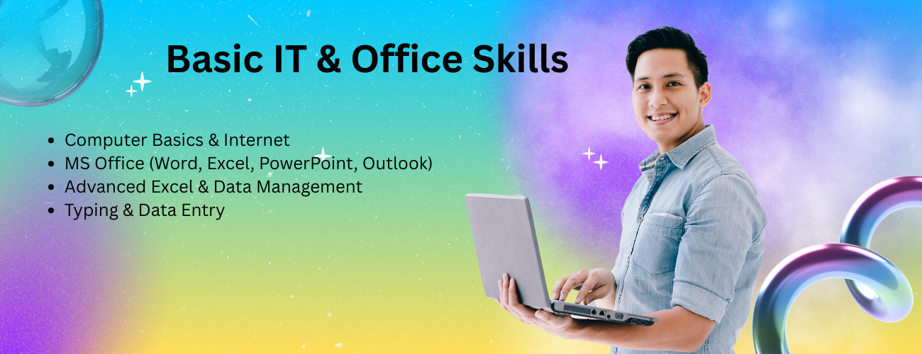 MS Office (Word, Excel, PowerPoint, Outlook) Advanced Excel & Data Analysis Tally ERP QuickBooks (Accounting Software) SAP (Finance HR Logistics modules) Data Entry & Typing Skills